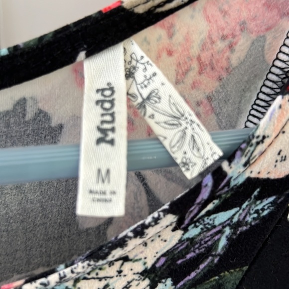 Floral dress with swing skirt, by Mudd. Size M, teenager - Picture 3 of 10